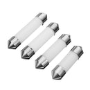 31/36/39/41mm COB LED Festoon Lights Car Interior Map Dome Lamp Ceramic Bulb 12V 3W 6500K White