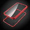 Rock Magnetic Adsorption Tempered Glass Metal Protective Case For iPhone XR