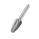 Drillpro 8Pcs 6mm Shank Tungsten Steel Rotary File Set Grinding Head Rasp Burrs Abrasive Tool