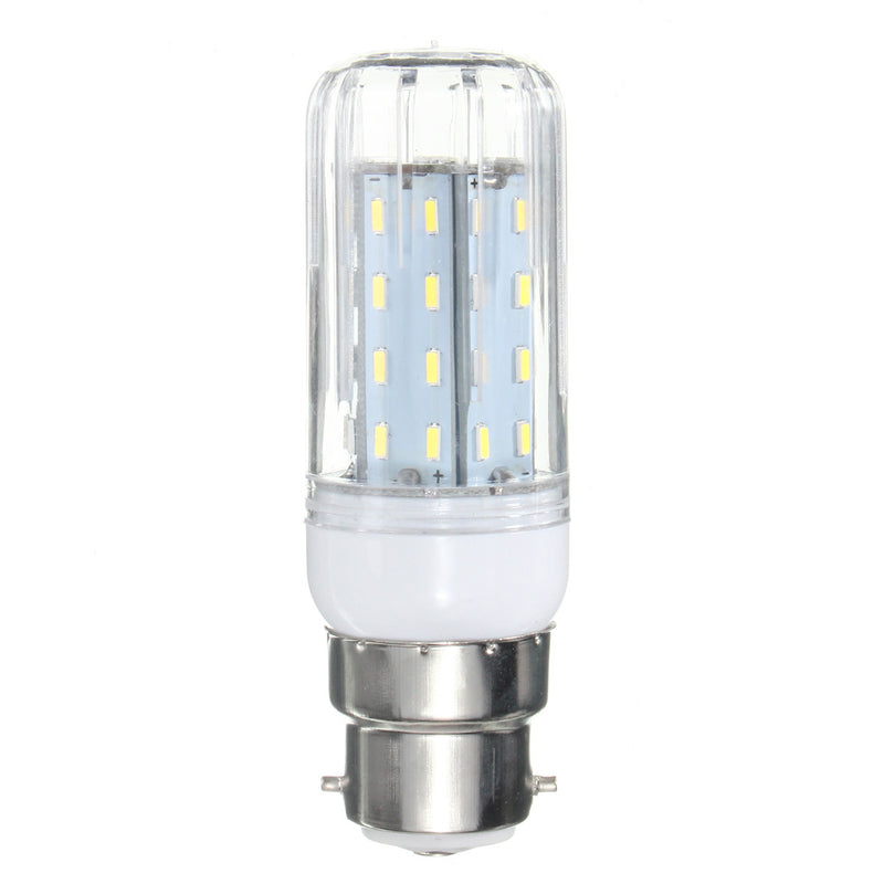 E27 B22 E12 E14 G9 GU10 6W 56 SMD 4014 LED Warm White White Cover Corn Bulb AC 110V