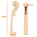 Hand Carved Maple Wood Violin Neck for 4/4 Full Size Violin Parts
