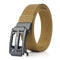 TUSHI 125cm x 3.4cm Zinc Alloy Buckle Men Tactical Belt Nylon Casual Belts