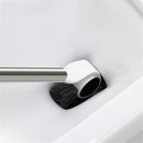 Stainless Steel Handle Toilet Brush Holder Floor-standing Cleaning Brushes Head with Magnet Base Bathroom Accessories Set