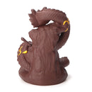 Dragon Porcelain Backflow Ceramic Incense Burner Holder 10 Cones Decorations