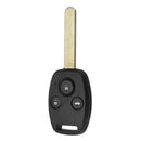 Car 3 Button Remote Key Fob With ID46 Chip 313.8Mhz For Honda Accord Civic 2003-2007