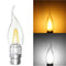 E27 E14 E12 B22 B15 4W Silver Pull Tail Incandescent Light Lamp Bulb Non-Dimmable 110V