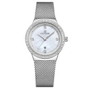 NAVIFORCE 5005 Crystal Casual Style Ladies Wrist Watch Waterproof Stainless Steel Band Quartz Watch