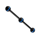 HOOZHU SR07 25.4 7" Three Ball Head Connecting Bracket Support for Diving Light Diving Flashlight A