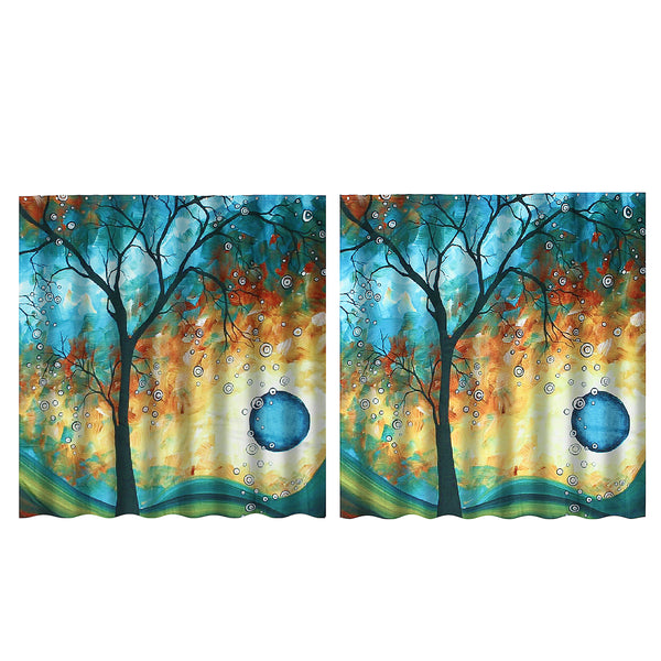 66"x 72" Inch Art Print Tree of Life Waterproof Shower Curtains Bathroom Decorated