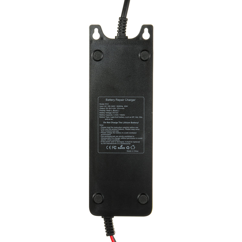 Intelligent LCD Display Battery Charger Automatic Pulse For 6V/12V Lead-acid For Car Motorycle Boat