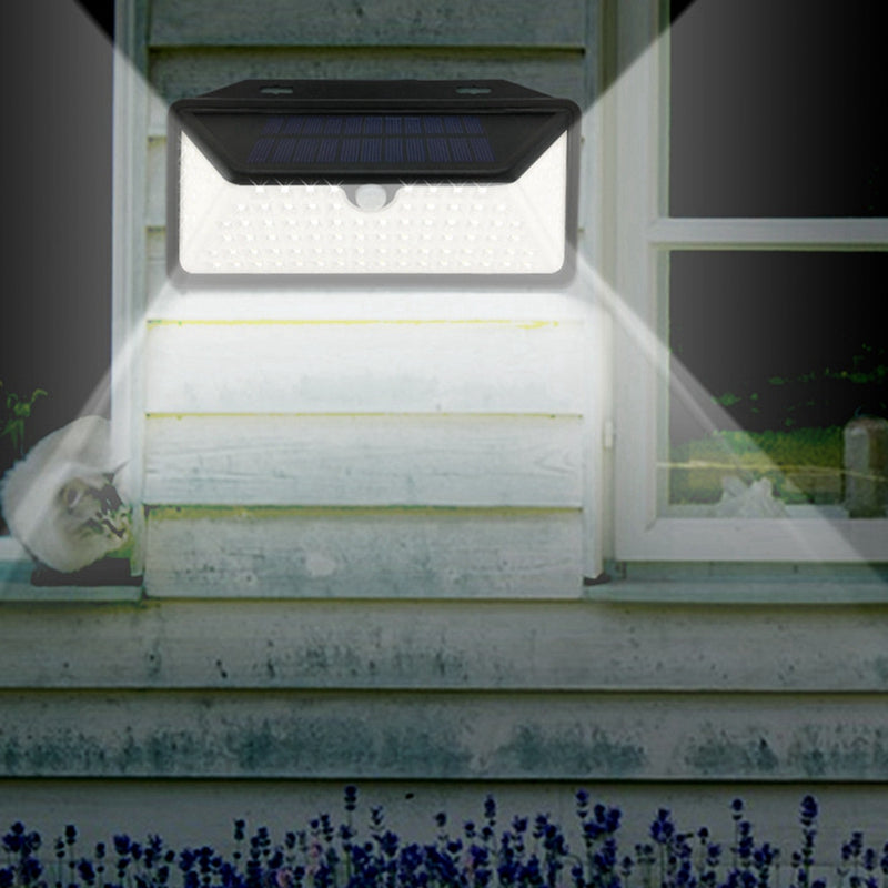 Solar Power 102 LED Light-controlled PIR Motion Sensor Light Outdoor Wide Angle Waterproof Wall Lamp