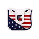 USA Square Mallet Putter Cover Golf Headcover For TaylorMade Spider Tour Magnet