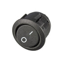 20Pcs Black Mini Round 2 Pin SPST ON-OFF Rocker Push Button Switch