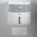 Toilet Paper Double Roll Holder Tissue Bathroom Wall Mounted Storage Hook Shelf Storage Baskets