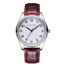 VA VA VOOM VA-203 Men Business Style Quartz Watch Casual Leather Strap Simple Dial Watch
