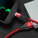 FLOVEME LED Light 2.1A Micro USB Fast Charing Data Cable 1M For Samsung S7 S6 Xiaomi Redmi Note 5