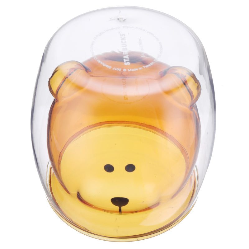 Cat Bear Glass Cup Double Wall Clear Tea Coffee Milk Drink Mug Container Decor