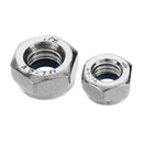 Suleve MXSN4 170Pcs 304 Stainless Steel Lock Nut Assortment M3/4/5/6/8/10/12 Nylon Insert Locknut
