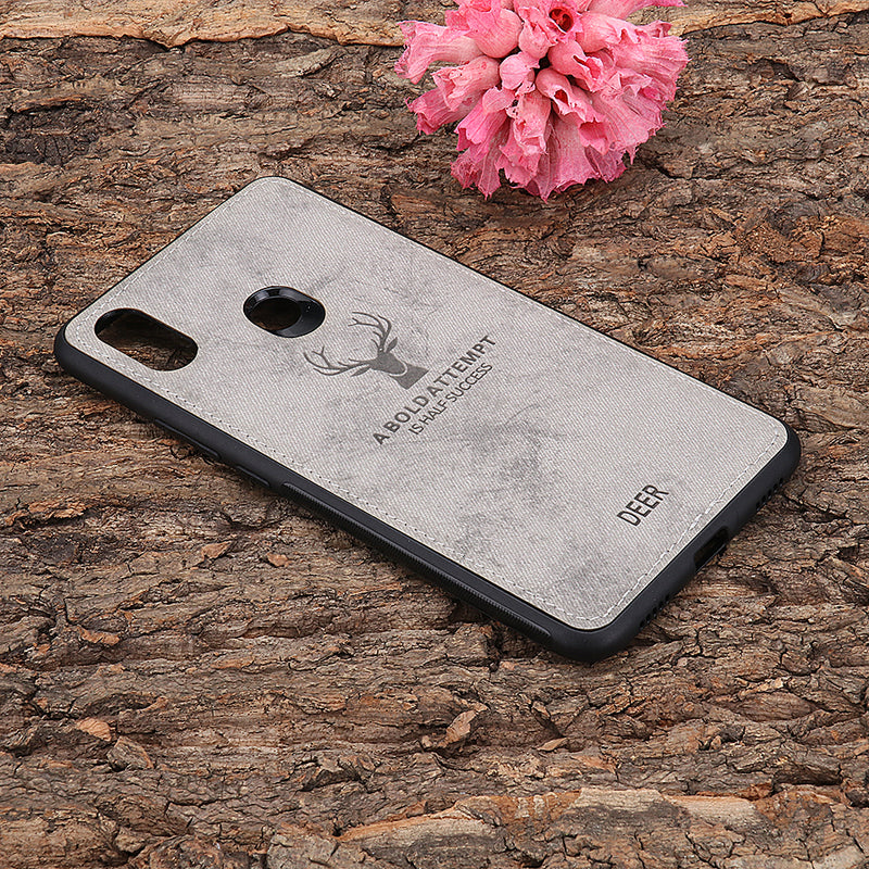 BAKEEY Deer Shockproof Cloth&TPU Protective Case For Xiaomi Mi MIX 3