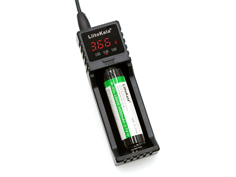 LiitoKala Lii-S1 Intelligent LCD Display USB Battery Charger for 18650 26650 14500 21700 Battery