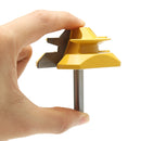 8mm Shank 45 Degree Lock Miter Glue Joint Router Bit Woodworking Cutter