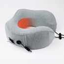 IPRee Travel Intelligent Heating 3 Modes U Type Pillow Latex Sponge Moxa Hot Pack Neck Pillow