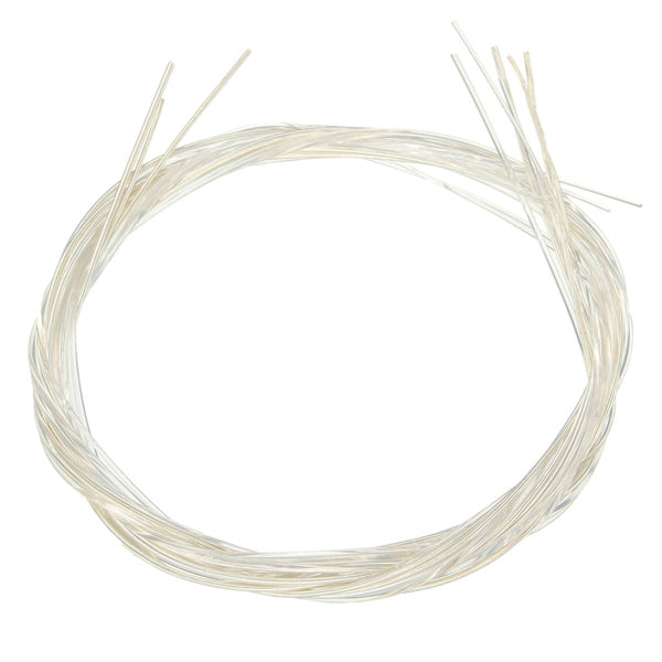 Set of 6 White Nylon Guitar Strings For Classical Guitar