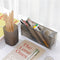 1pc Desktop Storage Box Transparent Round Pen Oblique Insert Pen Box Pen Large Office Storage Pen Holder