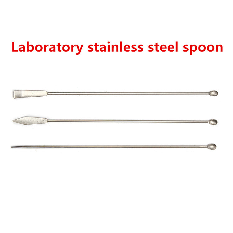 3pcs Stainless 22cm Steel Medicinal Ladle Spoon Chemistry Experiment Pharmacy