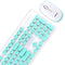 XINMENGN520 2.4GHz Wireless Retro Keyboard and Mouse Combo Set for School Office Use