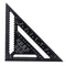 Raitool AR01 43X30X30cm Metric Aluminum Alloy Triangle Ruler Black Triangular Ruler