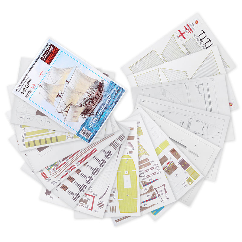 1:100 Scale English Galleon Golden Hind Ship Sir Francis Drake Paper Model Kit Education Toys