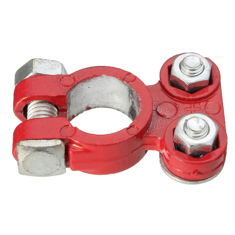 2Pcs Aluminum Positive and Nagative Car Battery Terminal Clamp Clips Connector