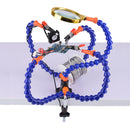 Soldering Station Welding Bench Vise Table Clamp Station 5pcs Flexible with Magnifier