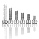Suleve M4SH3 50Pcs M4 Stainless Steel Hex Socket Cap Head Screws Bolts 6-20mm Optional Length