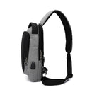 5L USB Anti Theft Crossbody Bag Outdoor Men Shoulder Bag Camping Travel Chest Waist Pack