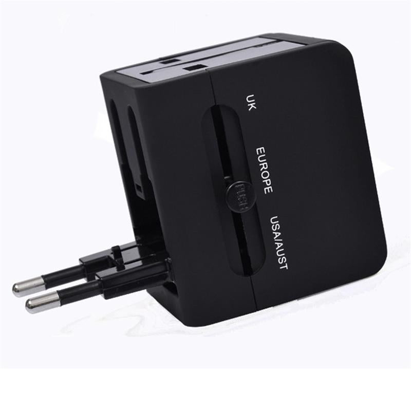 YICHEN TR-148 Universal International Power Plug USB 2.1A Adapter Wall AC Adapter Worldwide Travel Power Plug Conversion Socket Dual USB Adapter