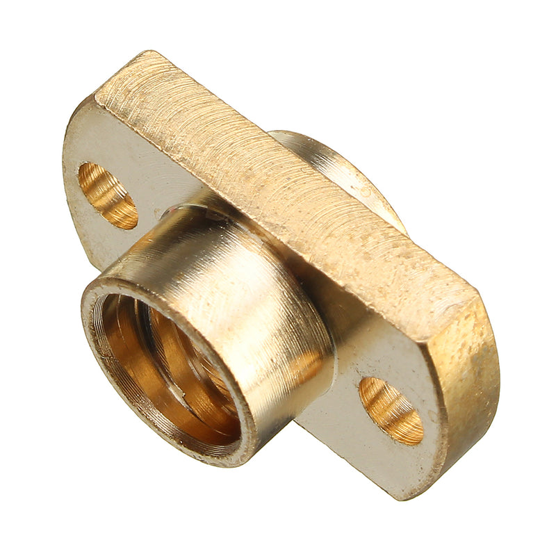 10Pcs Brass T8 Lead Screw Nut Pitch 2mm for Stepper Motor 3D Printer Part