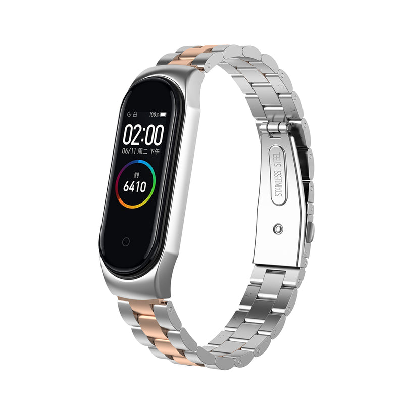 Bakeey Anti-lost Design Chain Bracelet Replacement Watch Band for Xiaomi Mi Band 4&3 Smart Watch