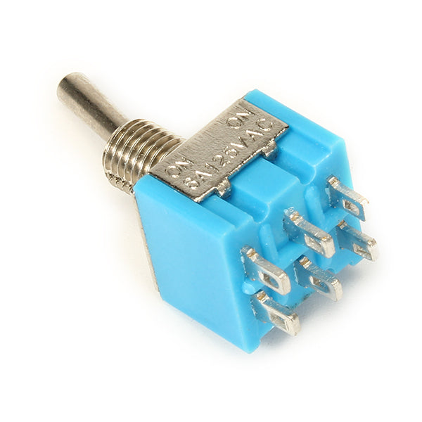 Wendao SMT-202 ON/ON AC 125V 6A 6 Pins Toggle Rocker Switch 10pcs