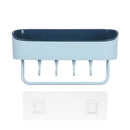 Punch-free Plastic Bathroom Shelf Shower Shampoo Holder Storage Rack Organizer