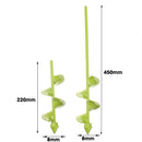 8x22/45cm Garden Auger Earth Planter Drill Post Hole Digger Earth Planting Drill for Electric Drill