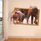 3D Elephant Walking Living Room Bedroom Animals Floor Background Wall Decor Creative Stickers