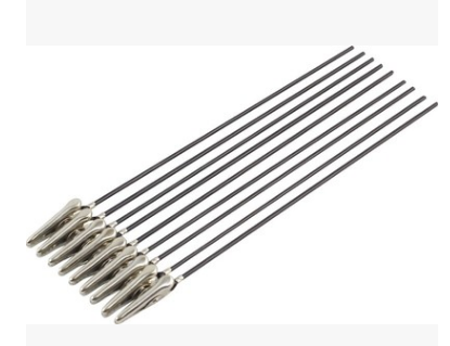 10pcs 4.7" Length Non-insulated Metal Electric Test Crocodile Clip Clamp