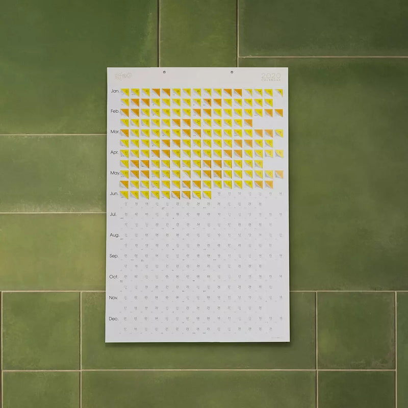 ZYN 2020 Year Creative Folding Crease Calendar Wall Calendar Daily Schedule Yearly Agenda Organizer from XIAOMI YOUPIN