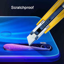 For Xiaomi Redmi Note 8 Bakeey Anti-Explosion Tempered Glass Screen Protector + Blue Metal Circle Ring Phone Lens Protector + Tempered Glass Rear Phone Lens Protector