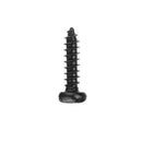 Suleve MXCP2 195Pcs Mini Phillips Screw Micro Electronic Black Round Head Self Tapping Screw Kit