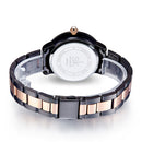 SKENGKE SK K0075 Fashion Women Crystal Ladies Dress Stainless Steel Quartz Watch