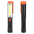 90 Rotation COB+LED USB Rechargeable Emergency Worklight with Magnetic Flashlight LED Work Light