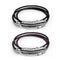 Titanium Steel Feather Skin Multi-layer Stainless Steel Braided Leather Male Bracelet